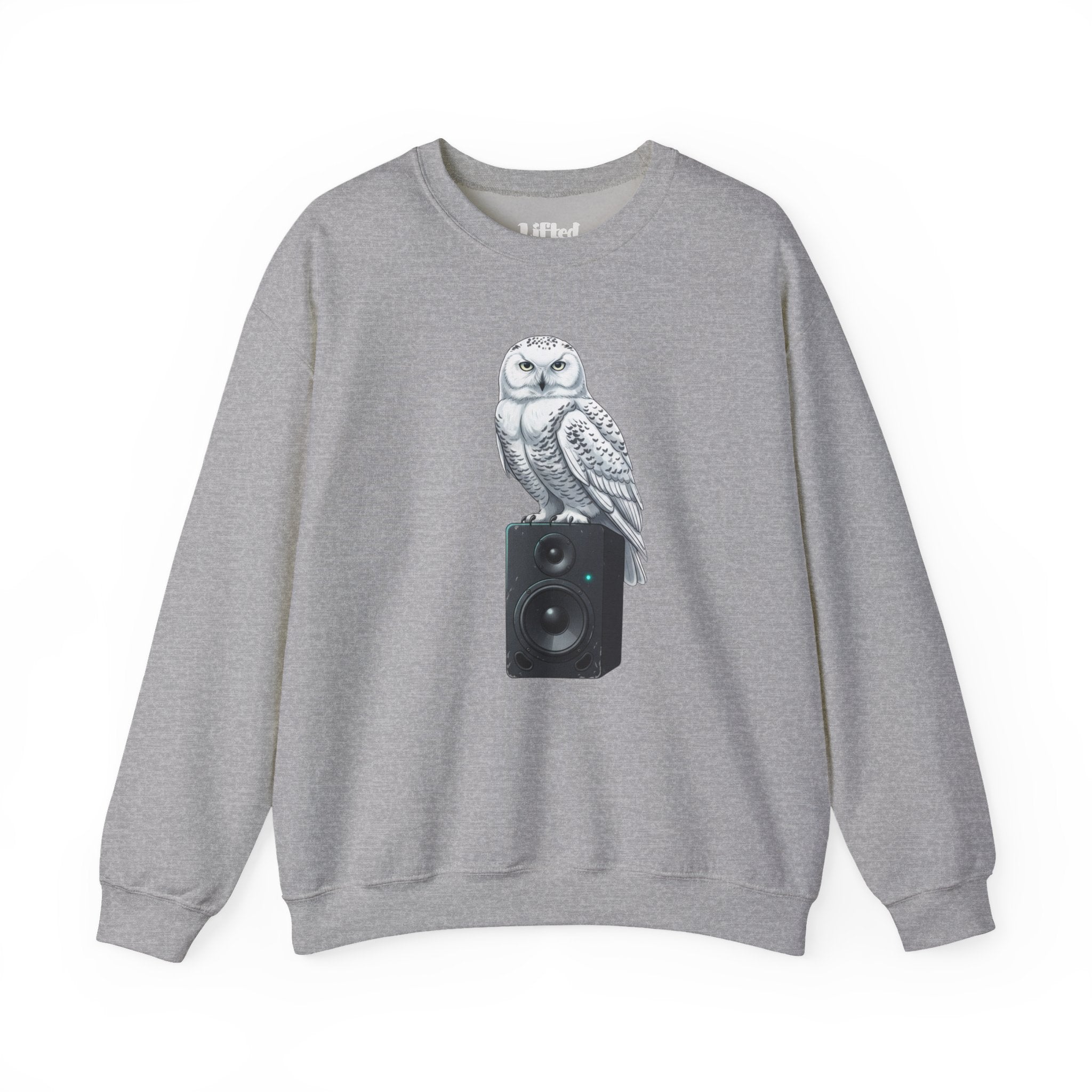 Snowy Owl Speaker Sweatshirt | Creature Music Graphic