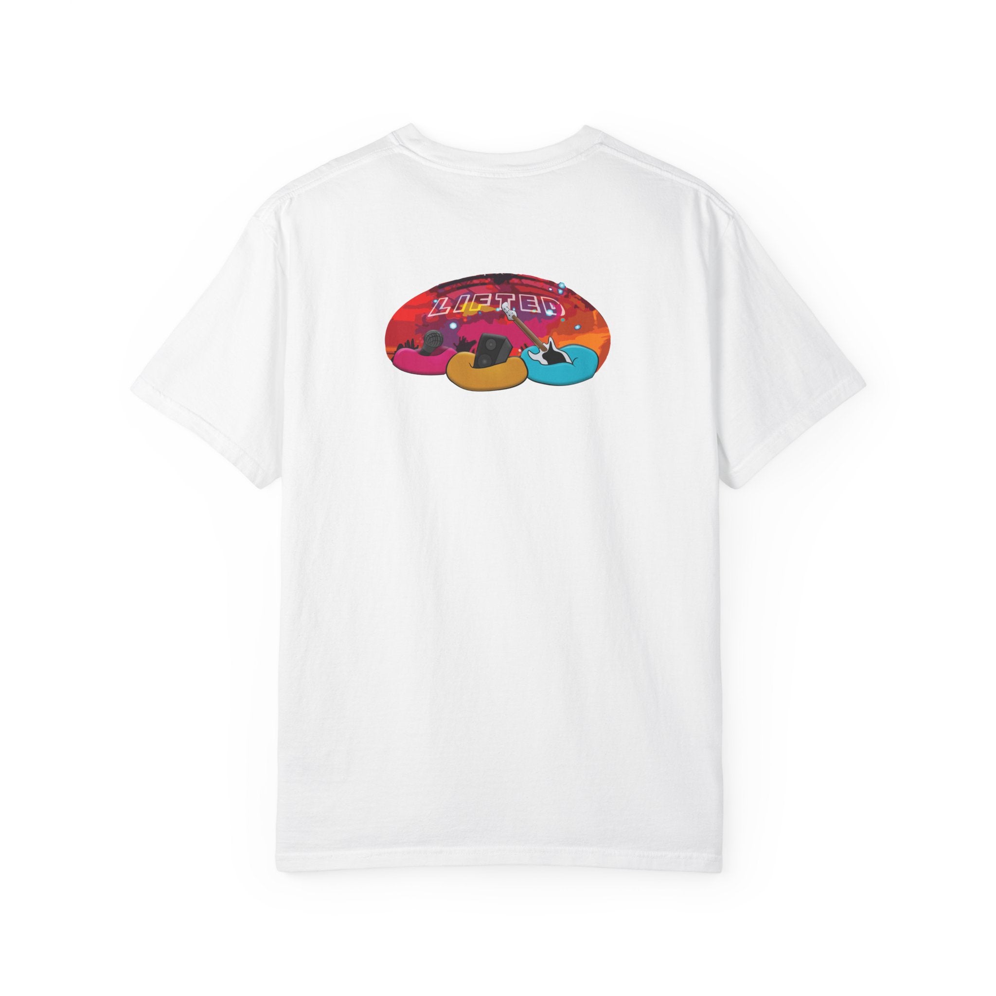 Retro Music Festival T-Shirt | Colorful Concert Nightscape Graphic Tee