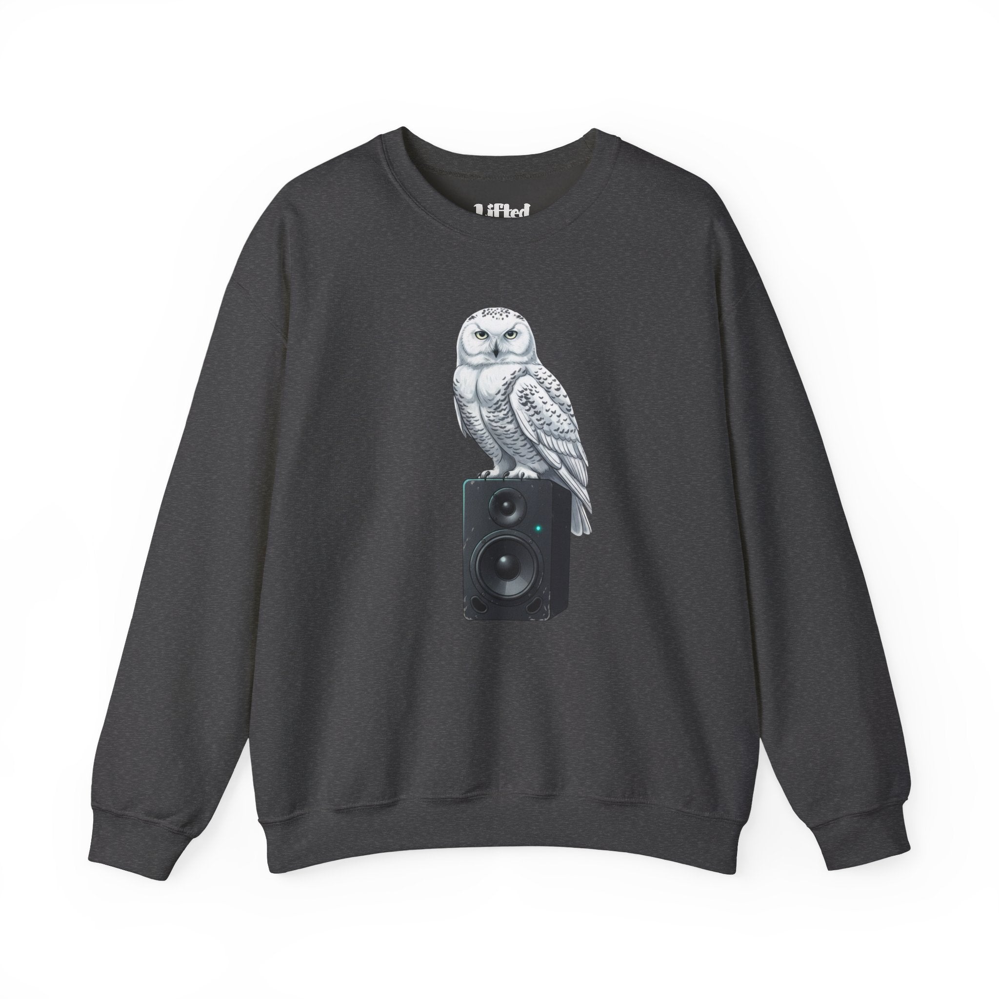 Snowy Owl Speaker Sweatshirt | Creature Music Graphic