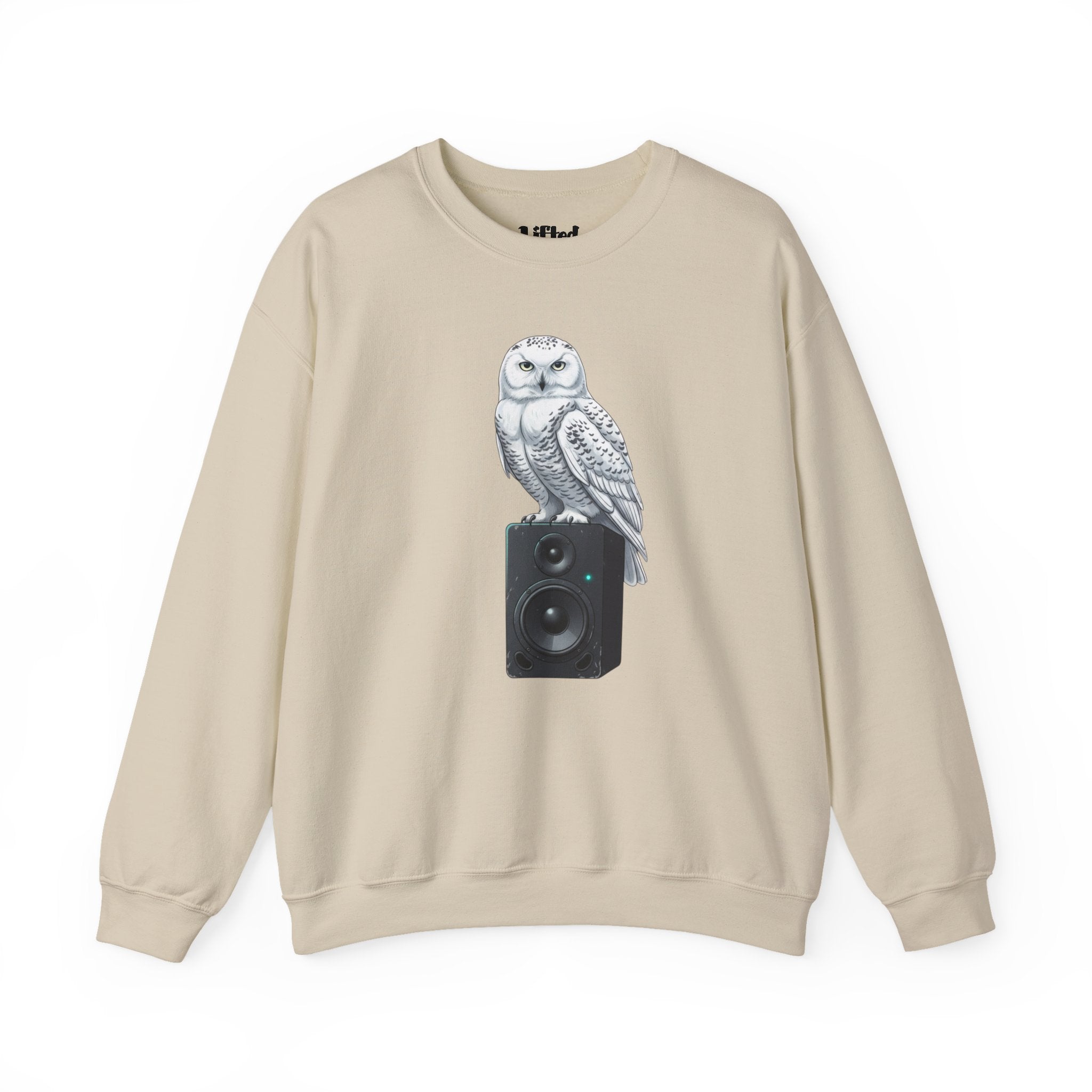 Snowy Owl Speaker Sweatshirt | Creature Music Graphic