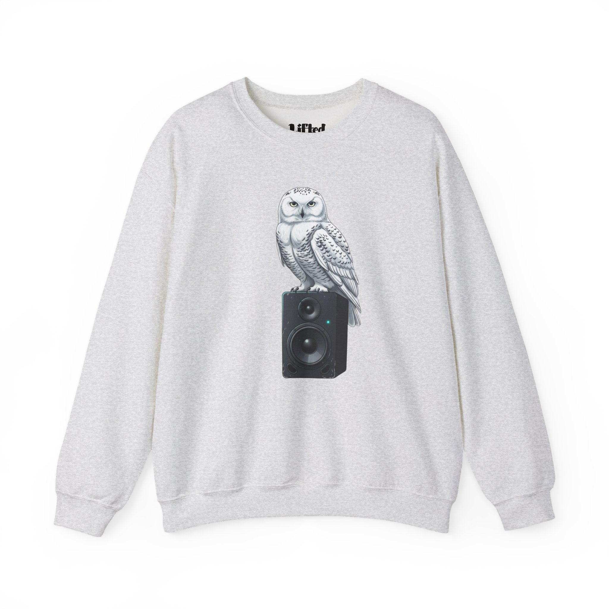 Snowy Owl Speaker Sweatshirt | Creature Music Graphic