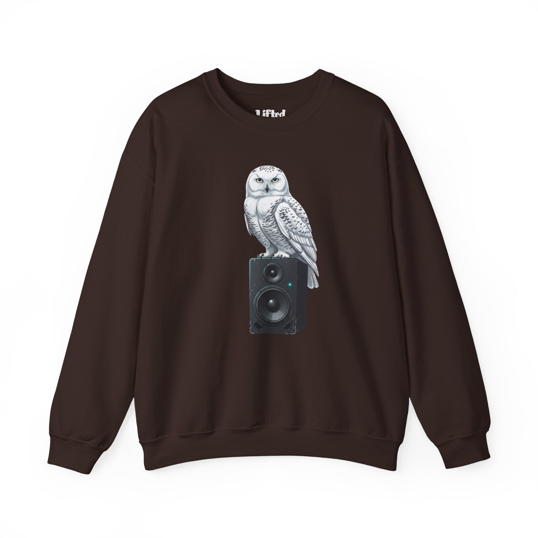 Snowy Owl Speaker Sweatshirt | Creature Music Graphic
