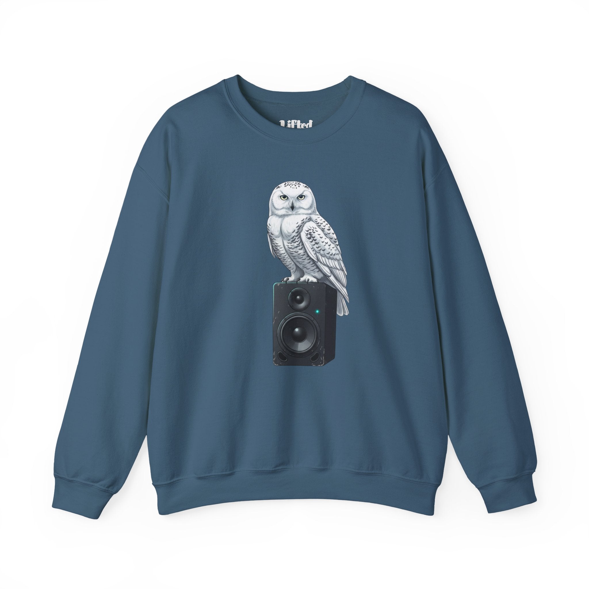 Snowy Owl Speaker Sweatshirt | Creature Music Graphic