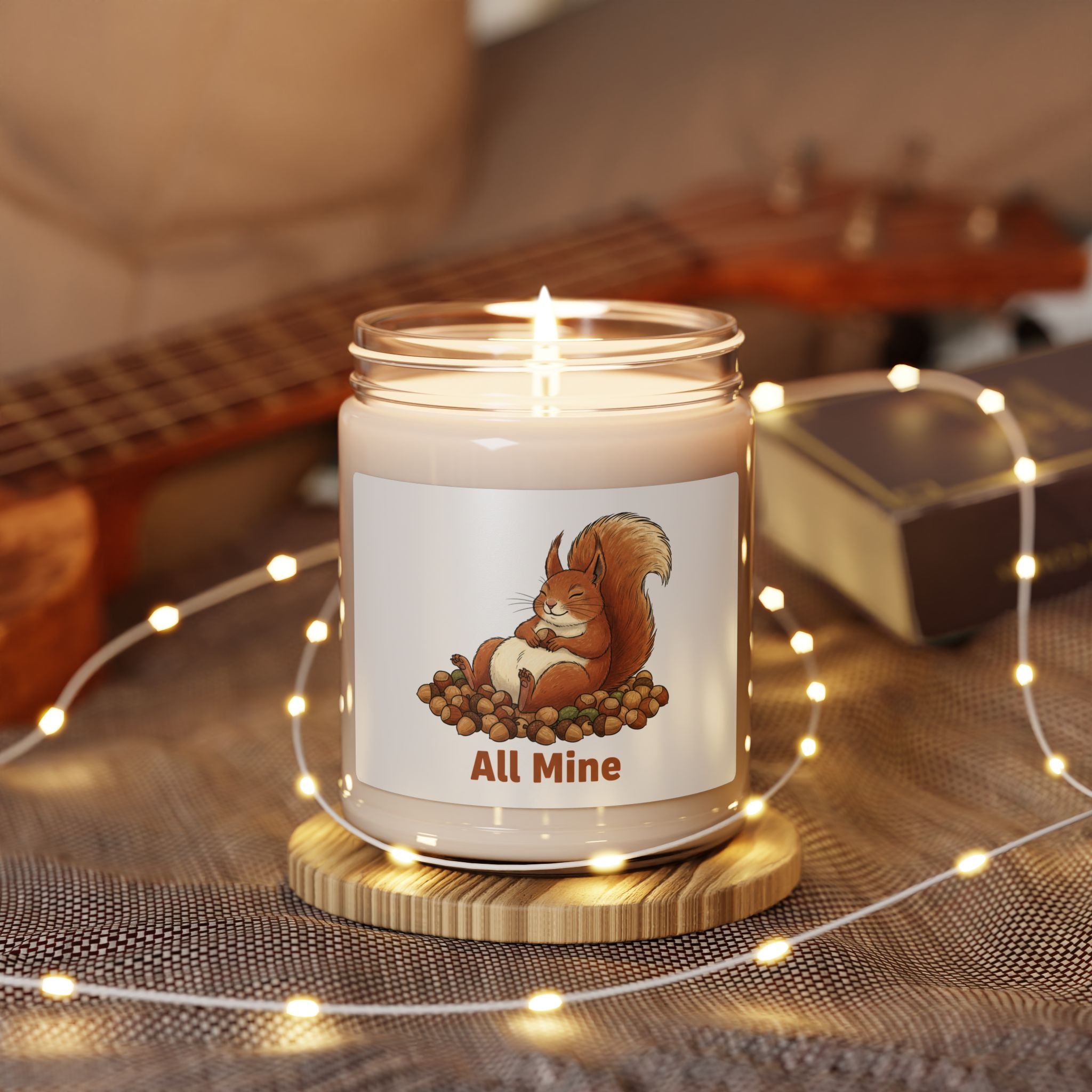 All Mine Squirrel Scented Soy Candle | Self-Love Valentine 9oz