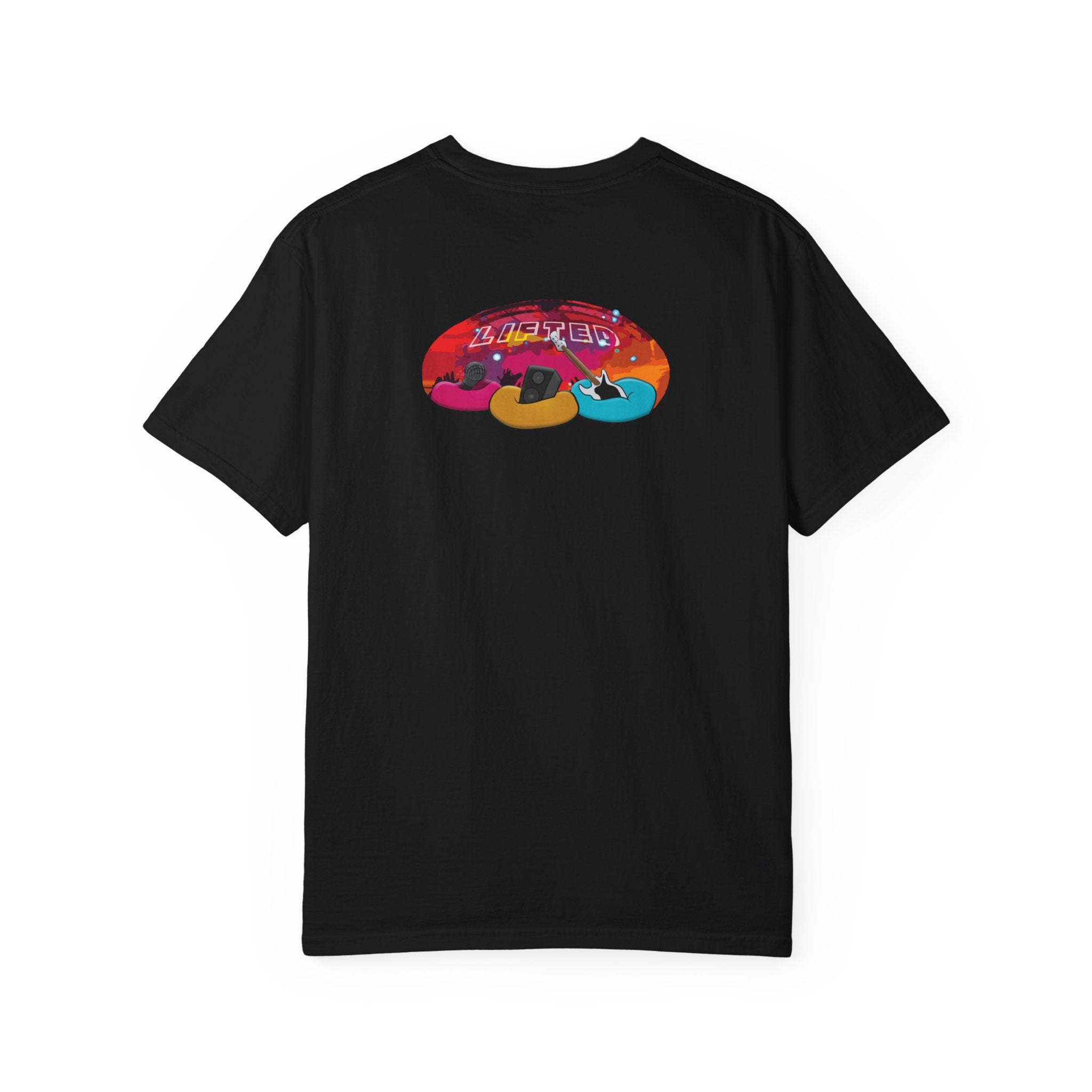 Retro Music Festival T-Shirt | Colorful Concert Nightscape Graphic Tee