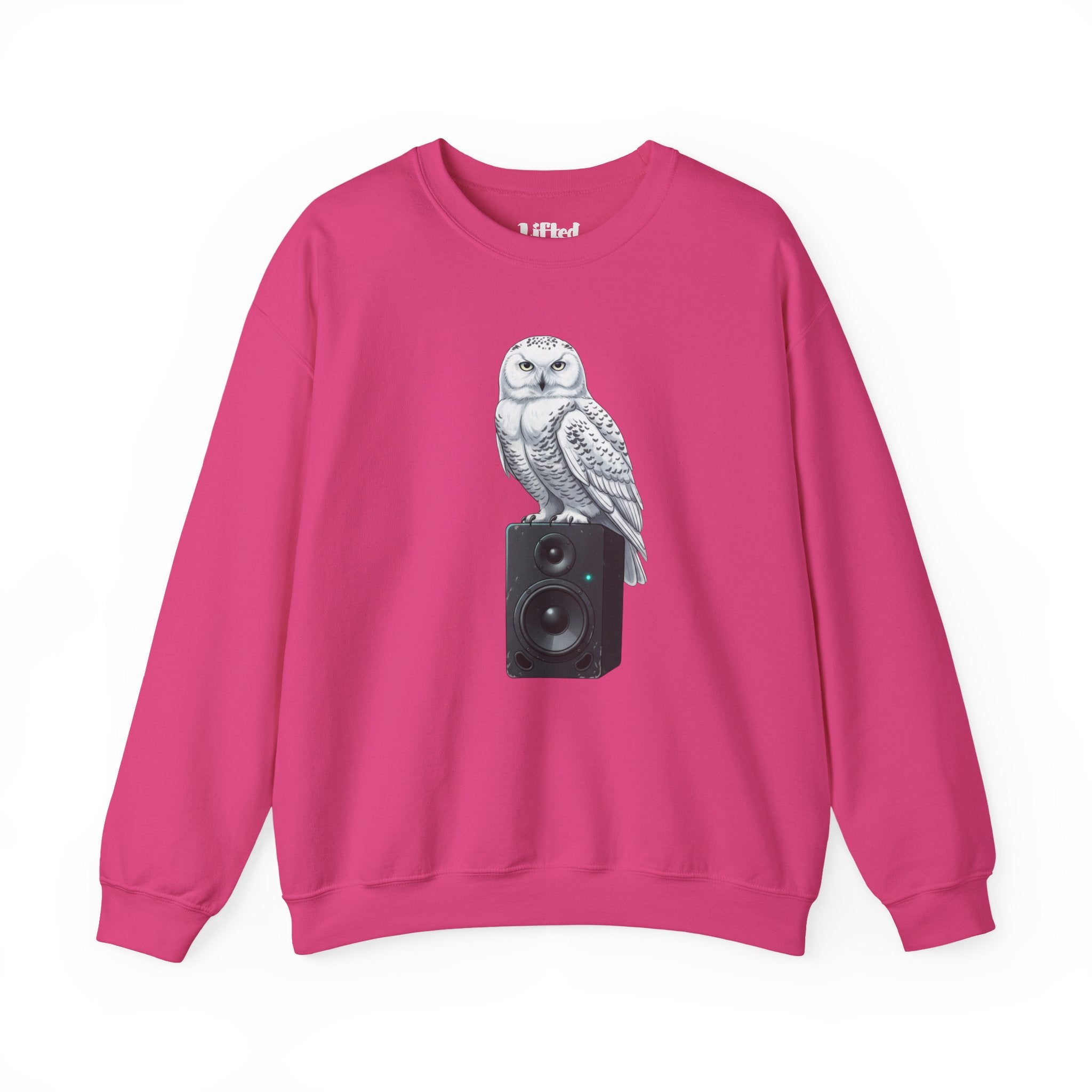 Snowy Owl Speaker Sweatshirt | Creature Music Graphic