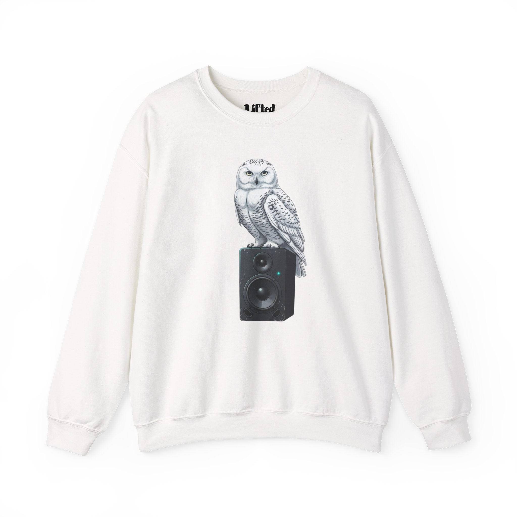 Snowy Owl Speaker Sweatshirt | Creature Music Graphic