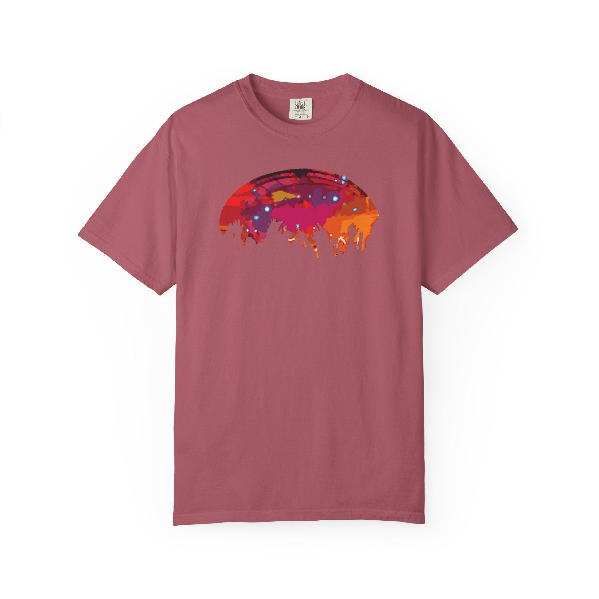 Retro Music Festival T-Shirt | Colorful Concert Nightscape Graphic Tee