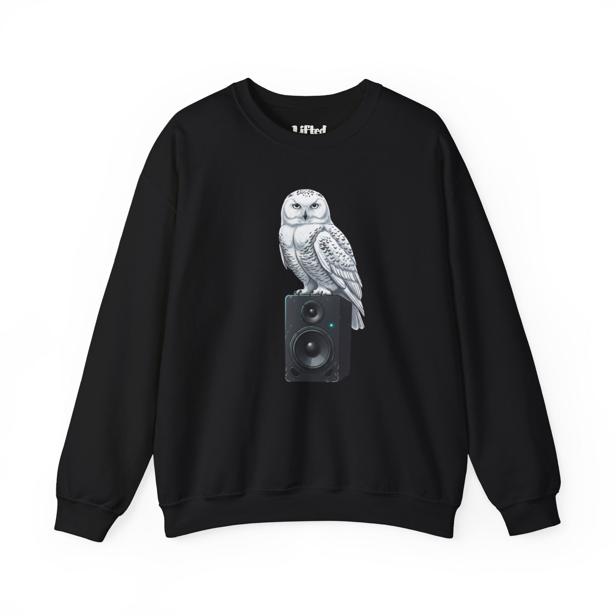 Snowy Owl Speaker Sweatshirt | Creature Music Graphic